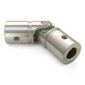 Ruland Single U-Joint, 1-1/8" x 28 mm Bores, 2.495" (63.4 mm) OD, Stainless USSK40-1 1/8"-28MM-SS